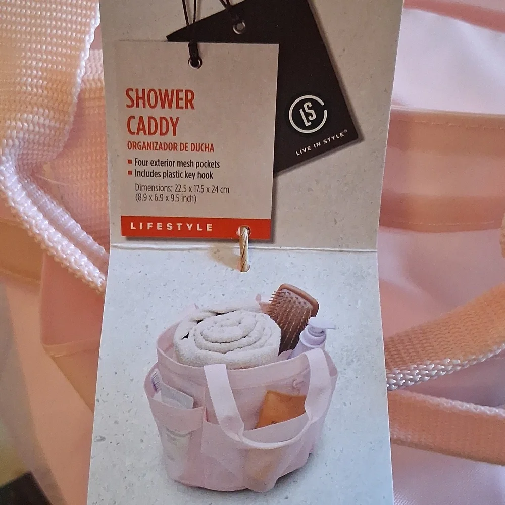 MESH MULTIPOCKET SHOWER CADDY